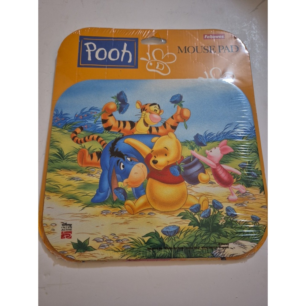 Brand New Fellowes Pooh &‎ Friends Mousepad New in Pack Sealed